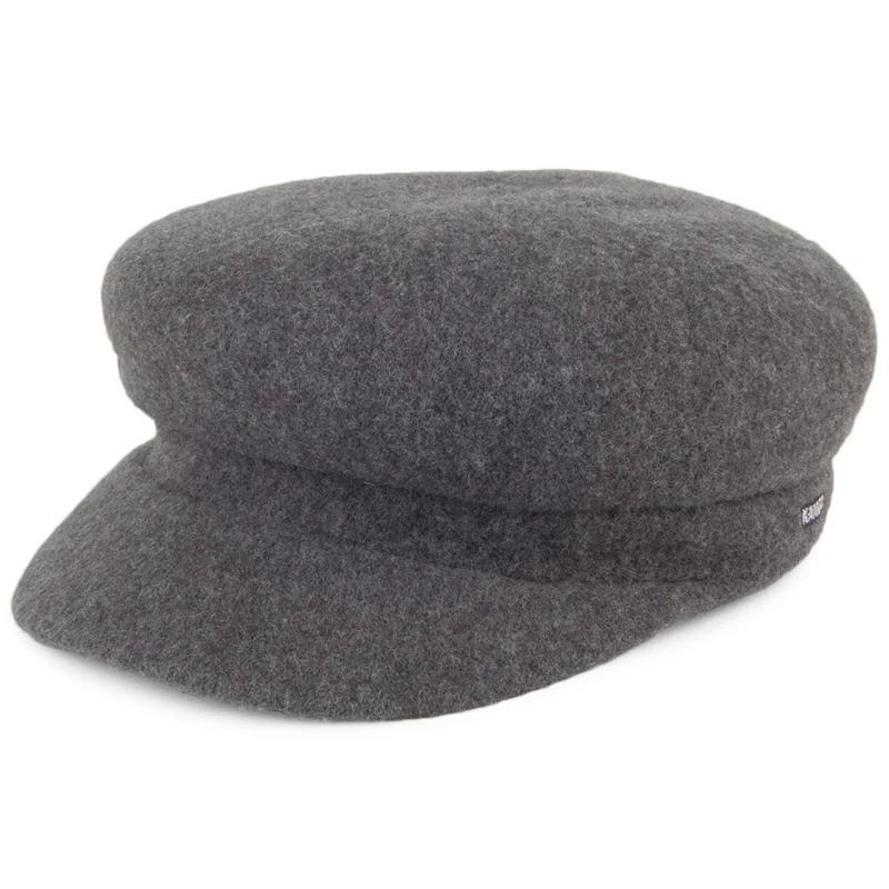 Kangol Enfield Schiffermütze aus Wolle - Dunkles Flanellgrau