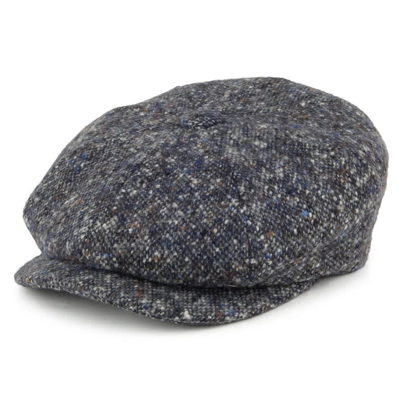 City Sport II Donegal Tweed Ballonmütze Marl - Blau-Grau
