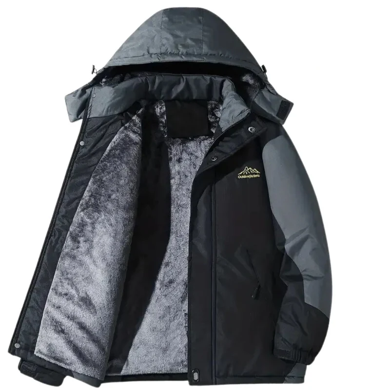 Herren-Winter-Outdoorjacke mit Kapuze – Roderik