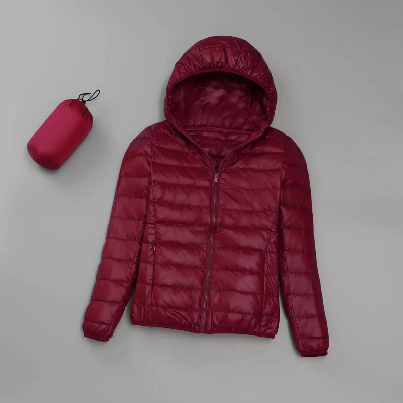 Ultraleichte Damen Winter-Steppjacke mit Kapuze – Elara
