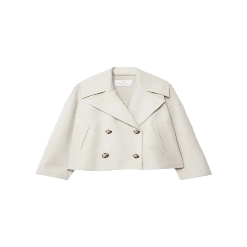 Herbstliche Kurzjacke im Doppelreiher-Stil – Clara