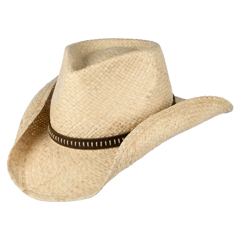 Stetson Western Cowboy Hut aus Raffia-Stroh - Natur