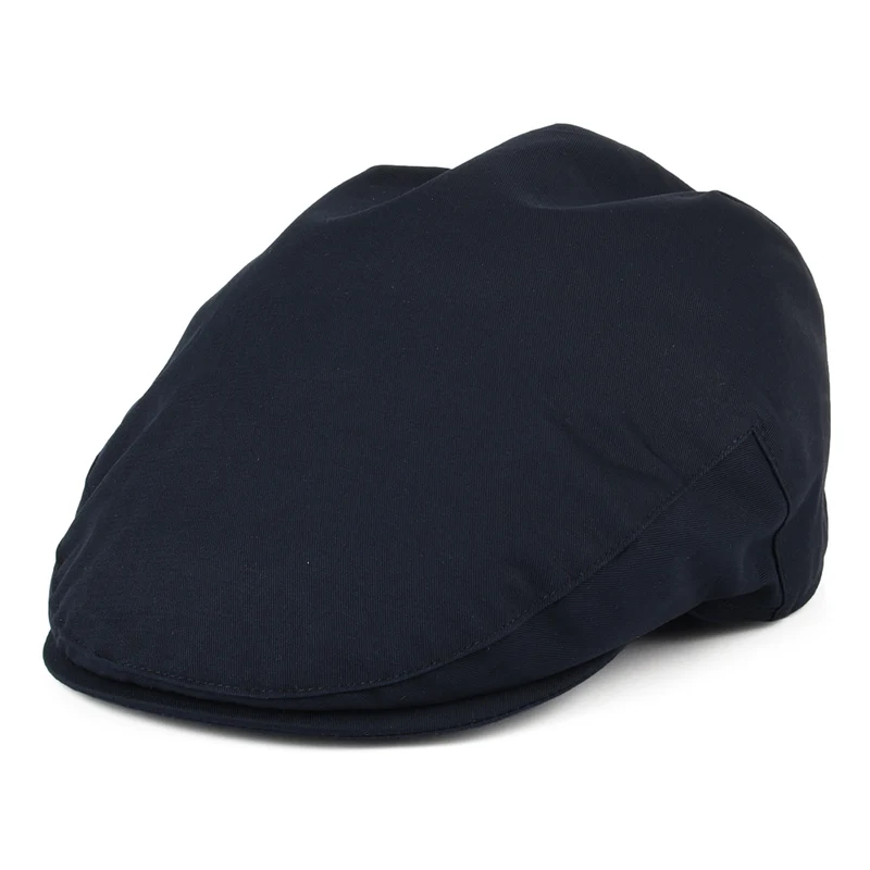 Christys Balmoral Schiebermütze aus Baumwolle - Marineblau