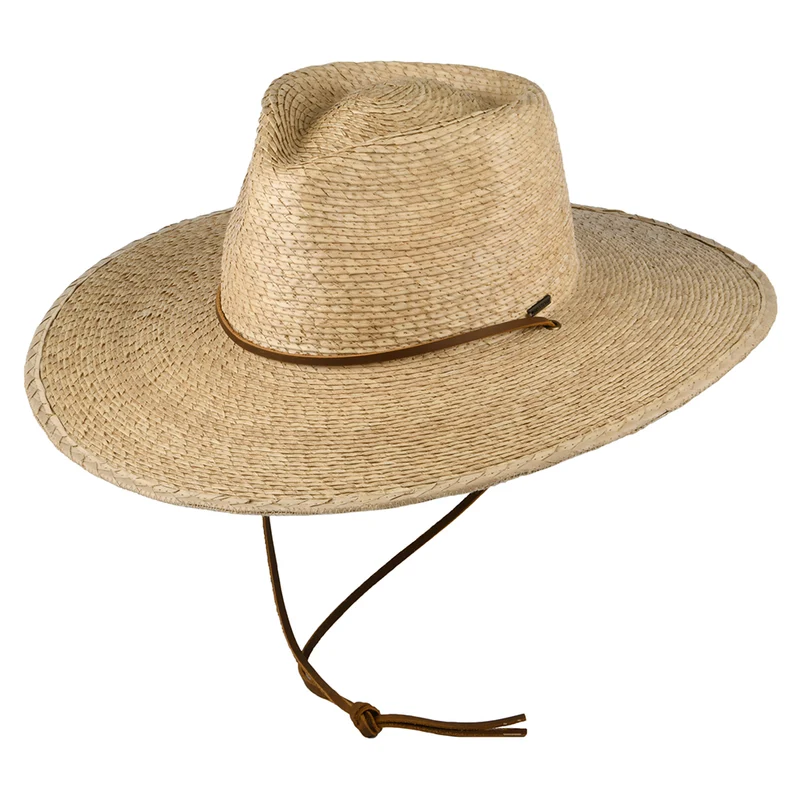 Brixton Morrison mit erweiterter Krempe Sonnenhut aus Stroh - Natur