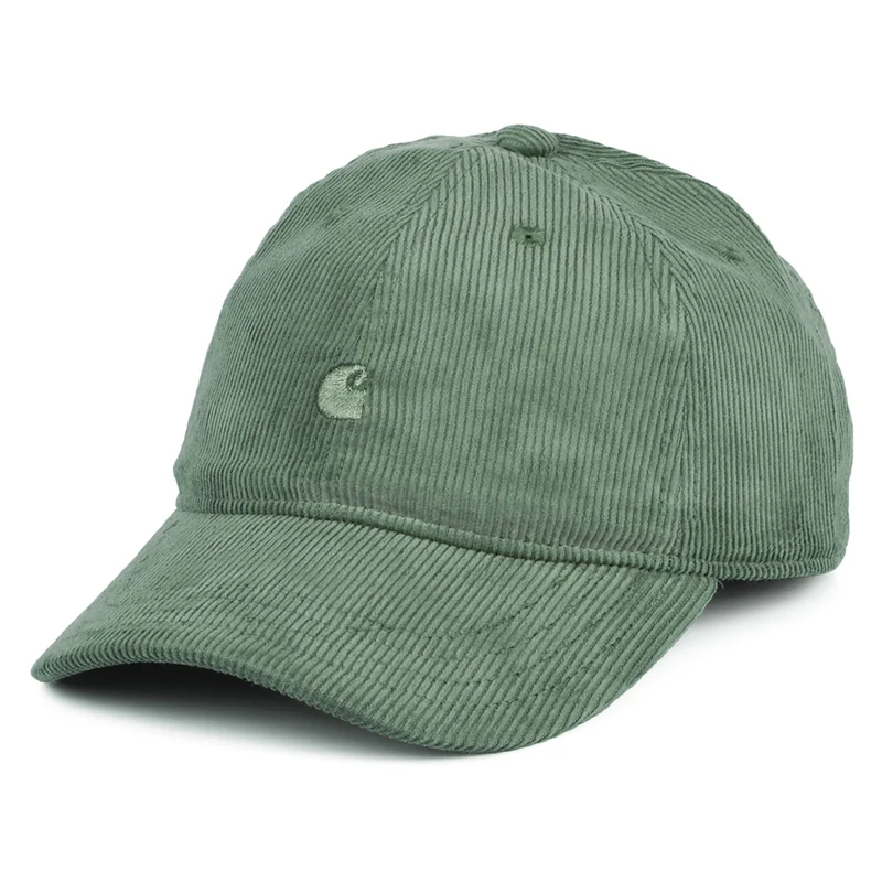 Carhartt WIP Harlem Tonal Kord Baseball Cap - Helles Waldgrün