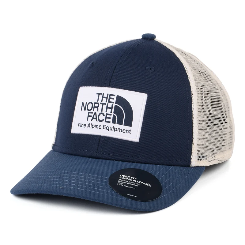 The North Face Mudder II Deep Fit Recycelt Trucker Cap - Blau-Weiß