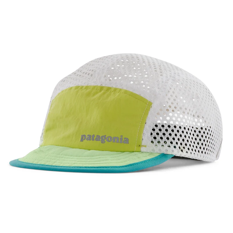 Patagonia Duckbill Recycled 5 Paneelen Cap - Limettengrün-Minzgrün-Weiß