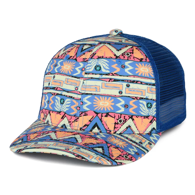 Patagonia Kinder High Hopes Geo Trucker Cap aus organischer Baumwolle - Blau-Multi