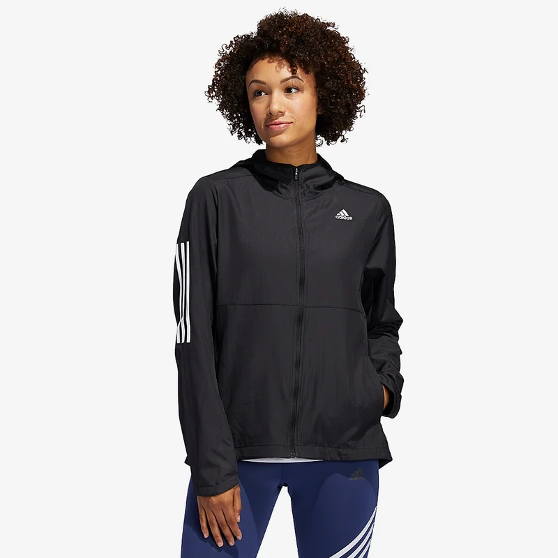 adidas Damen Own The Run Windjacke Mit Kapuze