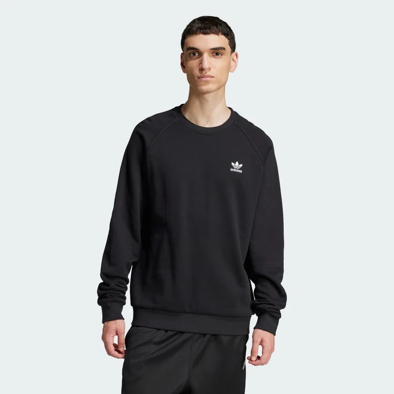 adidas Originals Men Trefoil Essentials French Terry Crew Sw