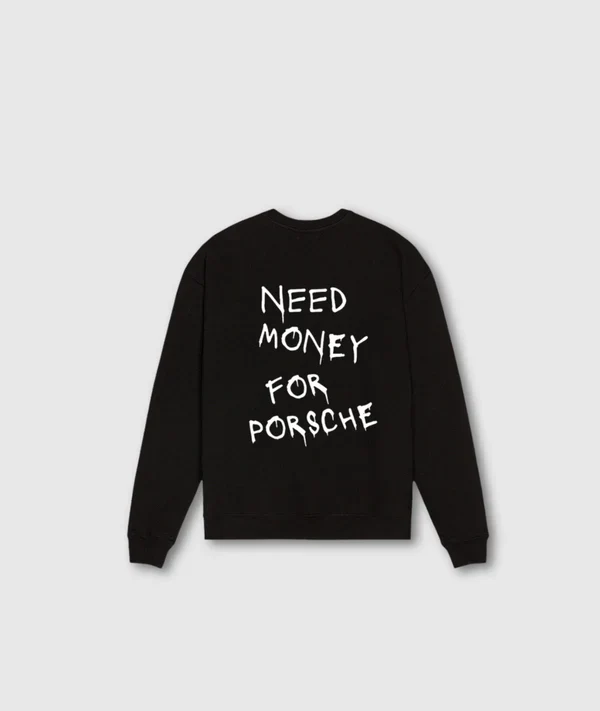 Premium Herbstpullover | Brauche Geld Für Porsche
