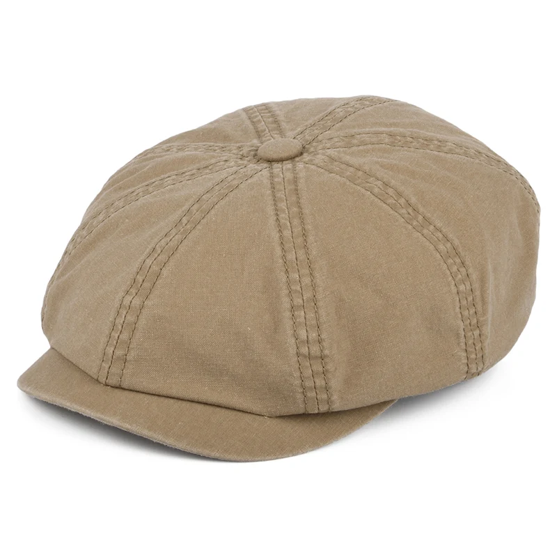 Stetson Hatteras Ballonmütze aus Bio Baumwolle - Whisky