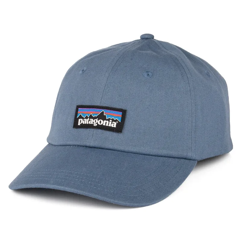 Patagonia P-6 Label Trad Baseball Cap aus organischer Baumwolle - Rauchblau