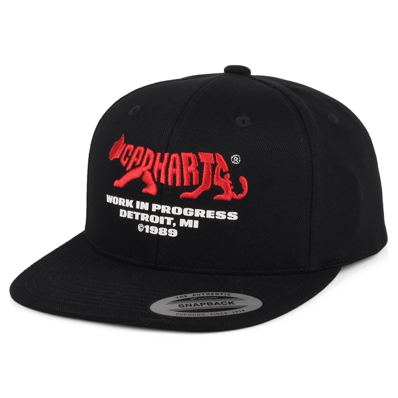 Carhartt WIP Rocky Snapback Cap aus Baumwolle - Schwarz