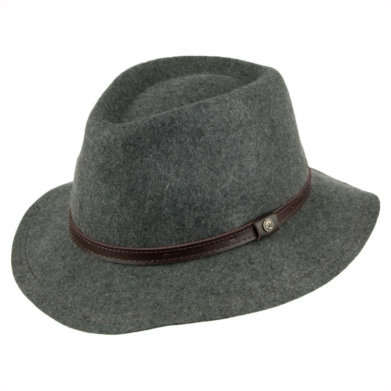Sunday Afternoons Tessa Wasserabweisend Fedora aus Wolle - Grau