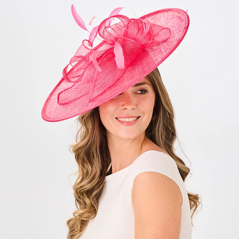 Failsworth Felicity Scheiben Fascinator - Magenta