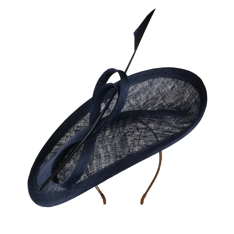 Whiteley Tulpen Disc Fascinator - Marineblau