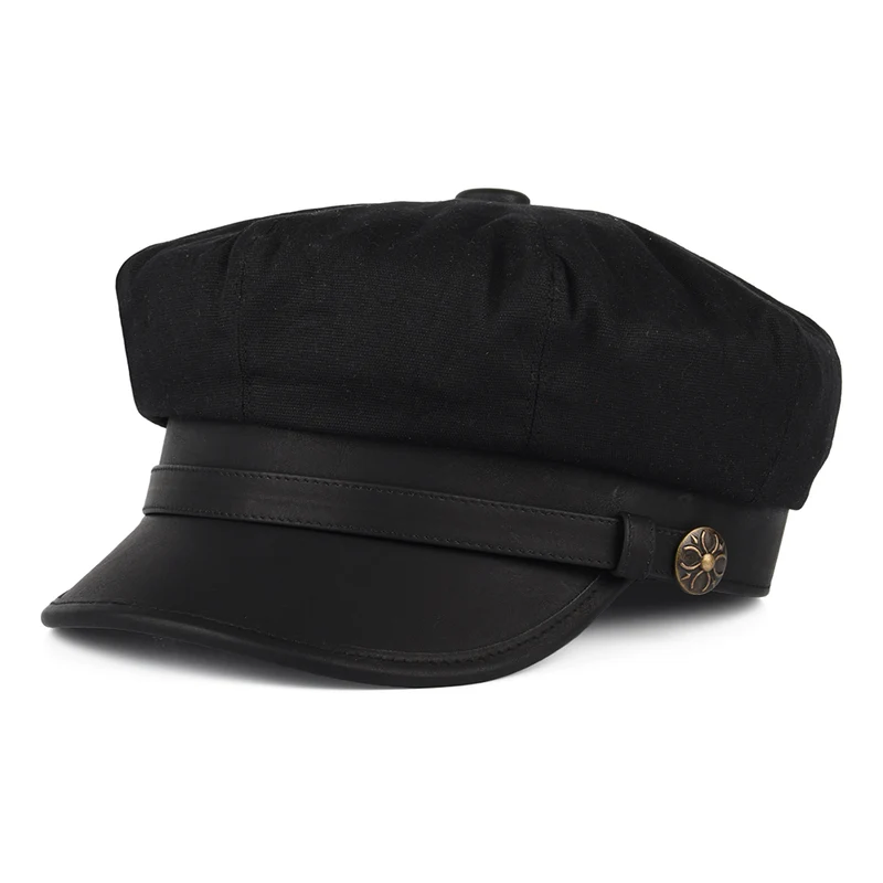Jaxon & James Rebel Motorcycle Cap - Schwarz