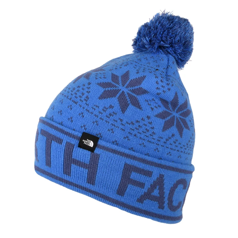 The North Face Kinder Ski Tuke II Bommelmütze - Blau