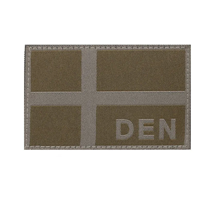 ClawGear - Dänemark Flagge Patch // Olivgrün
