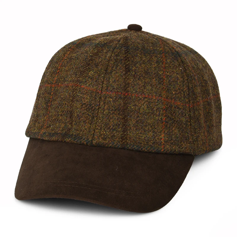 Failsworth Epsom Wasserabweisender Baseball Cap - Braun-Rostrot-Blau
