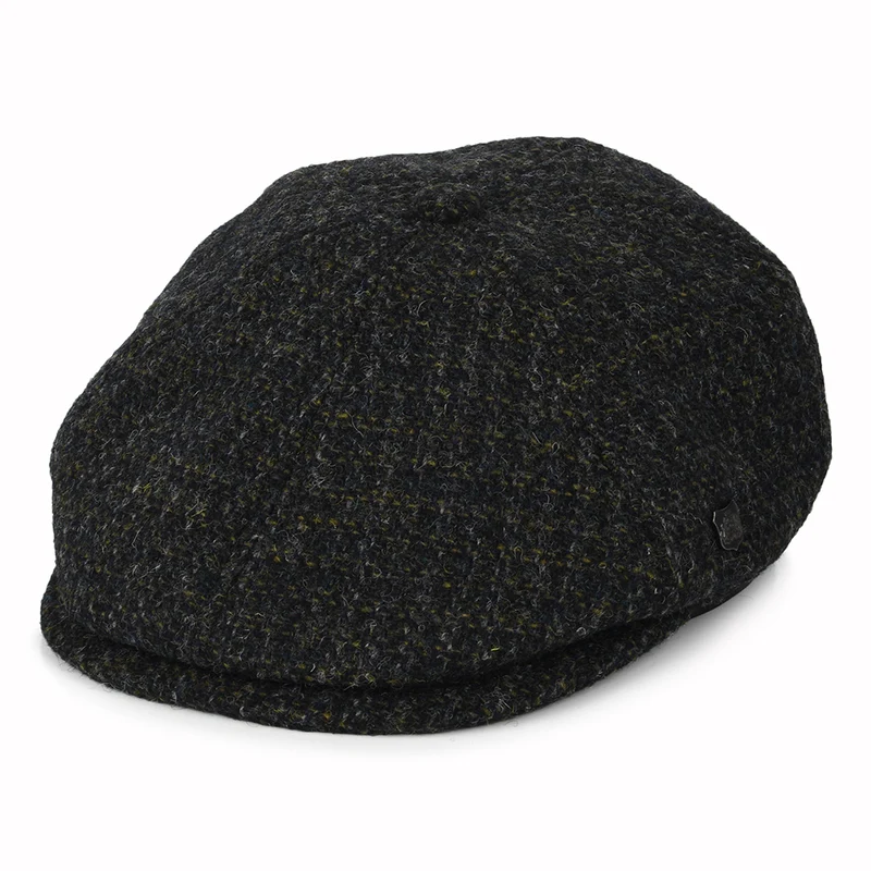Failsworth Hudson HARRIS TWEED Ballonmütze Kariert - Anthrazit