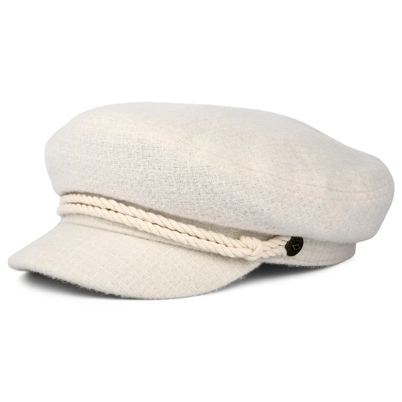 Brixton Boucle Schiffermütze - Cremeweiß