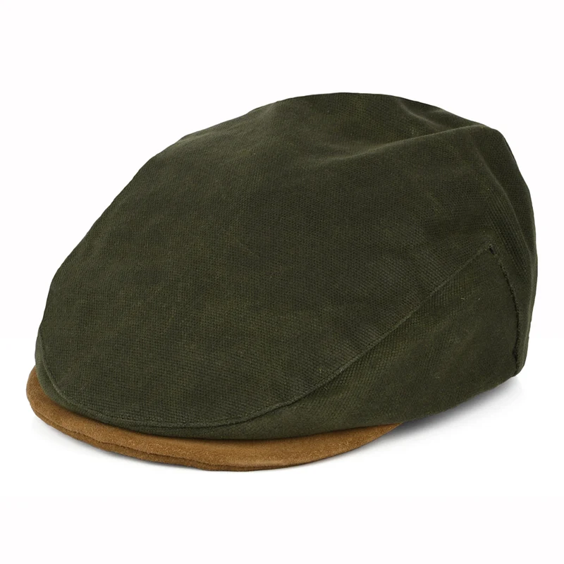 Brixton Hooligan Schiebermütze - Olivgrün-Hellbraun