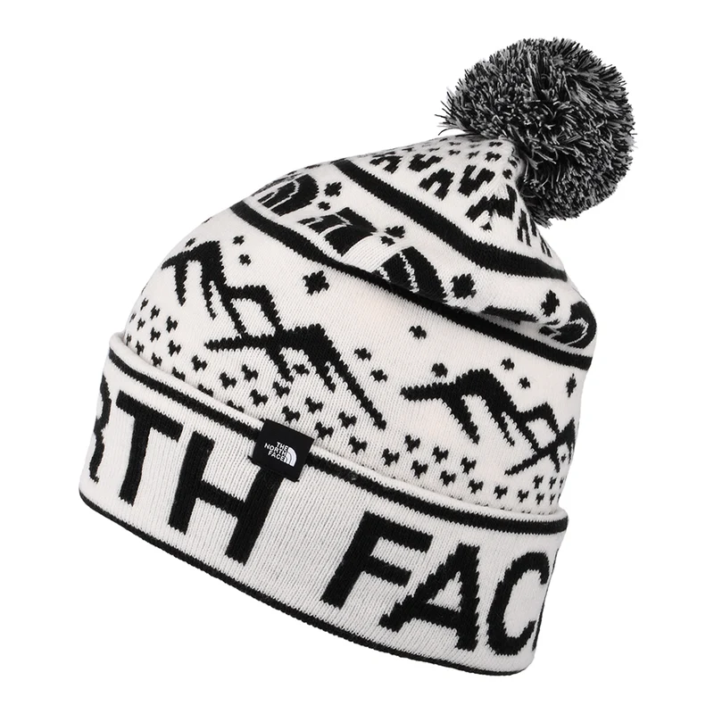 The North Face Ski Tuke Bommelmütze - Cremeweiß-Schwarz