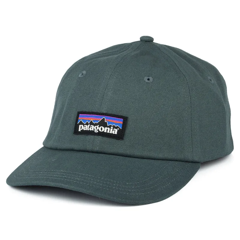 Patagonia P-6 Label Trad Baseball Cap aus organischer Baumwolle - Helles Waldgrün