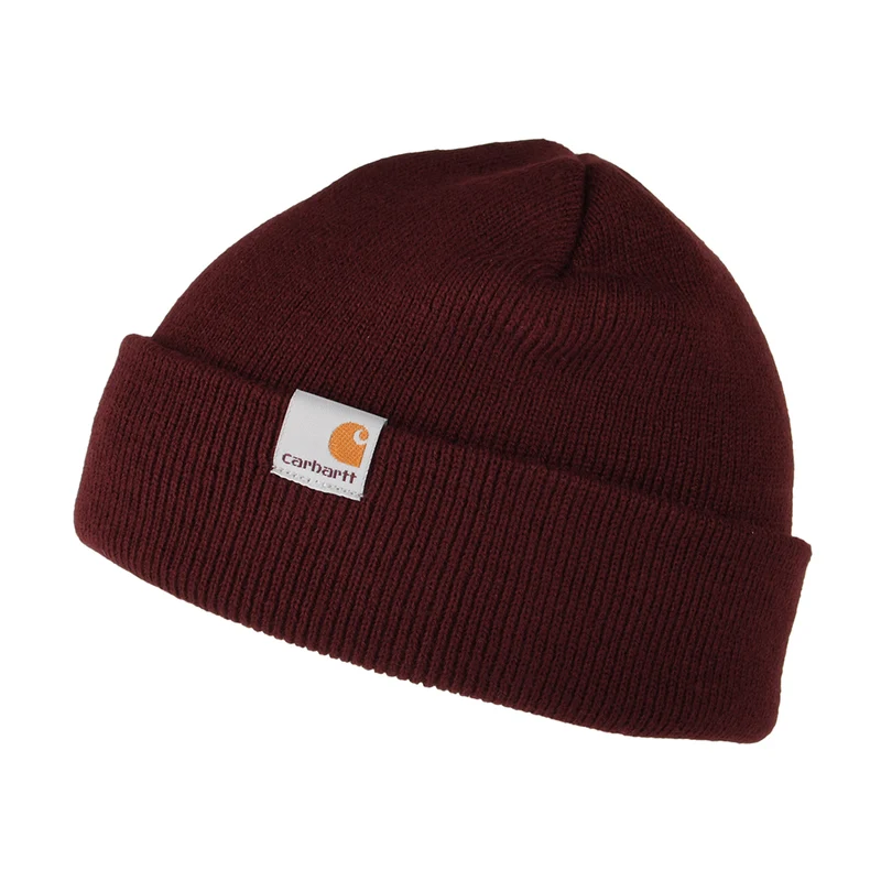 Carhartt WIP Stratus Low Beanie Mütze - Burgunderrot