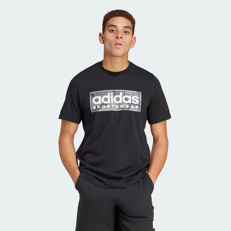 adidas Men Camo Linear Graphic Tee
