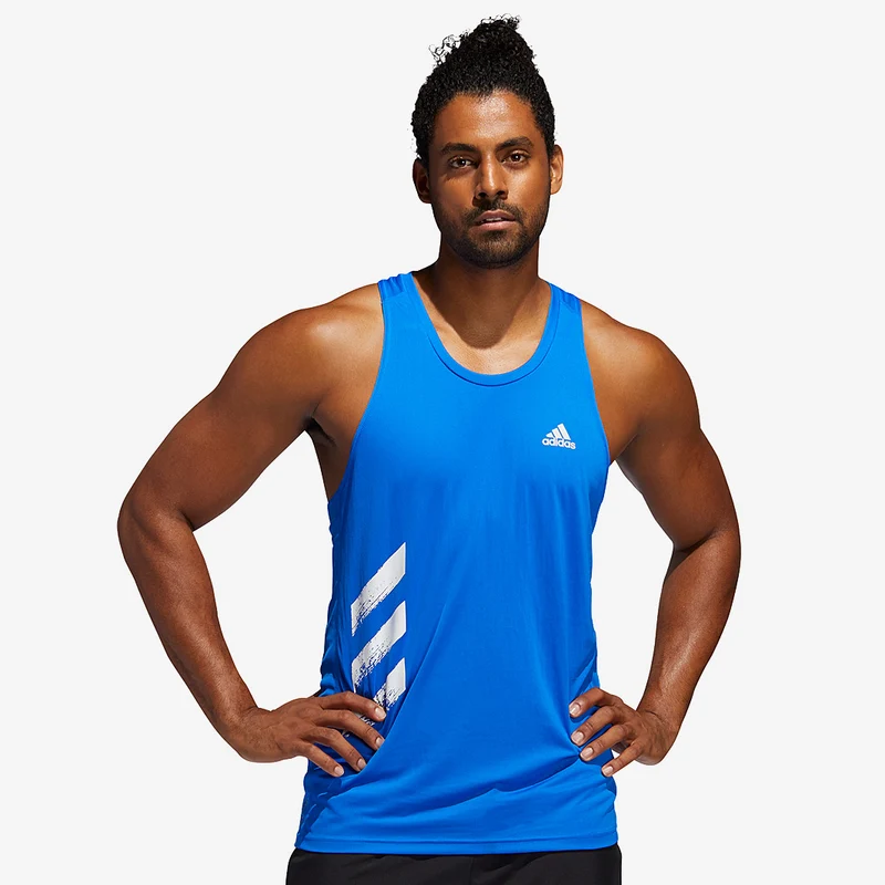 adidas Own The Run PB 3 Stripes Singlet