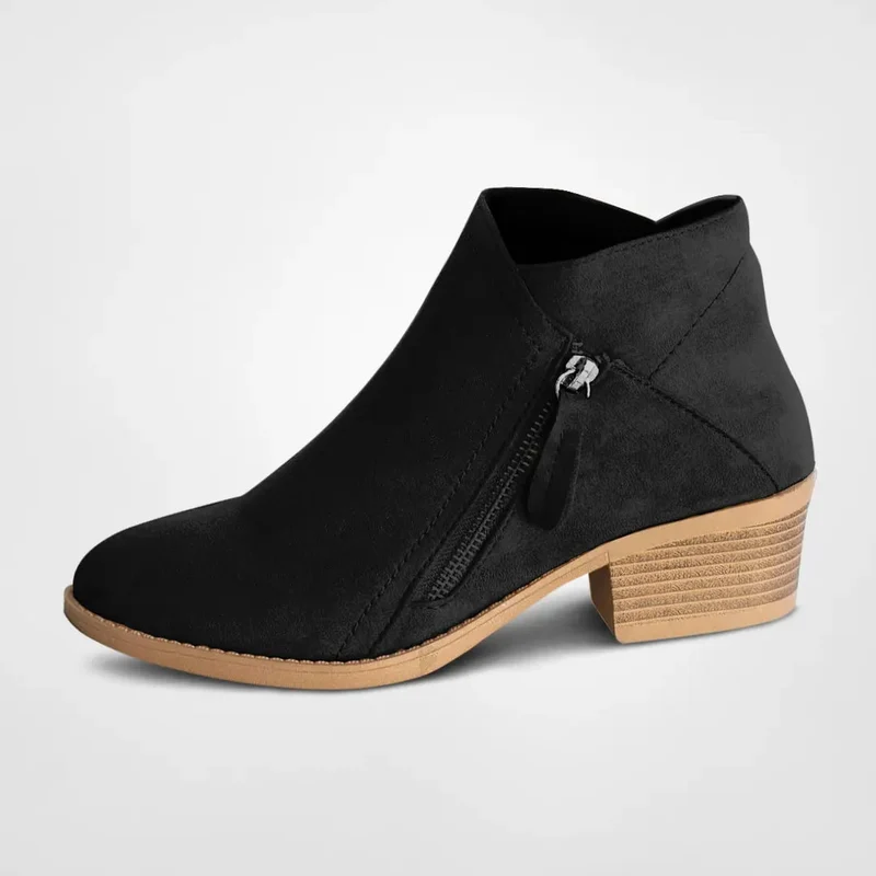 Herbstliche Modische Stiefeletten mit Reißverschluss - ModiStep