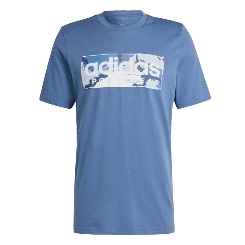 adidas Men Camo Linear Graphic Tee