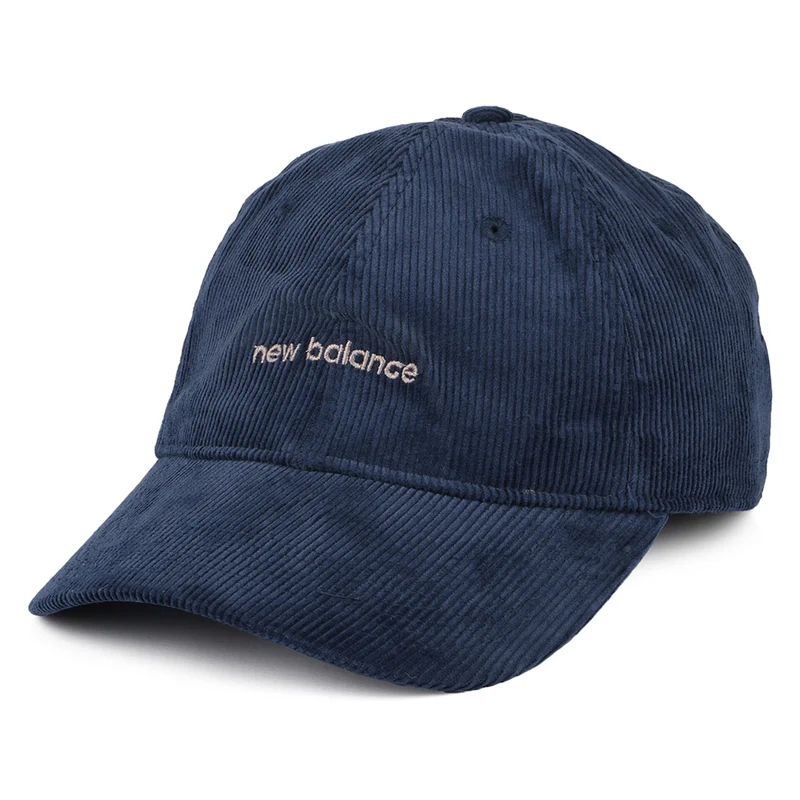 New Balance Verwaschener Kord Baseball Cap - Marineblau