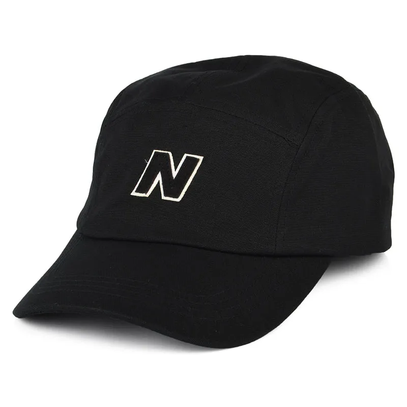 New Balance Block N 5 Paneelen Cap aus Baumwolle - Schwarz
