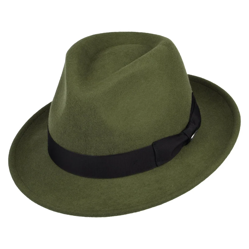 Bailey Maglor Trilby Hut aus Wollfilz - Waldgrün