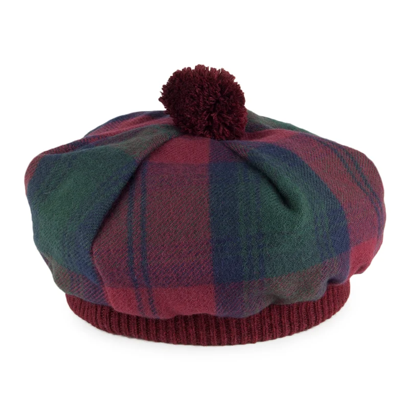 Lochcarron Of Scotland Tam O' Shanter Mütze aus Lammwolle - Lindsay