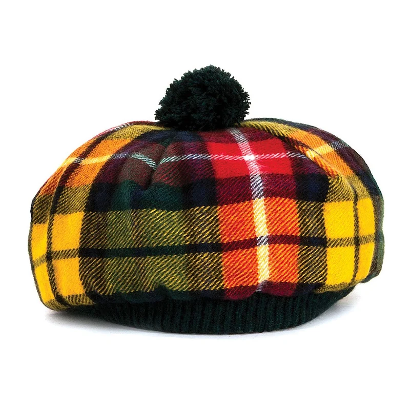 Lochcarron Of Scotland Tam O' Shanter Mütze aus Lammwolle - Buchanan Modern