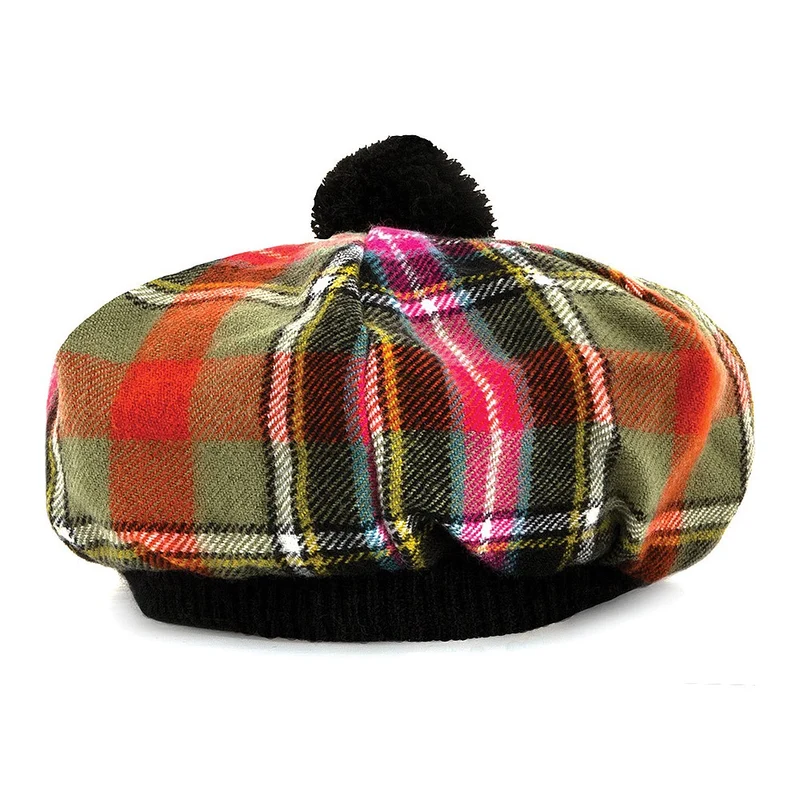 Lochcarron of Scotland Tam O'Shanter Mütze - Lammwolle - Bruce Of Kinnaird