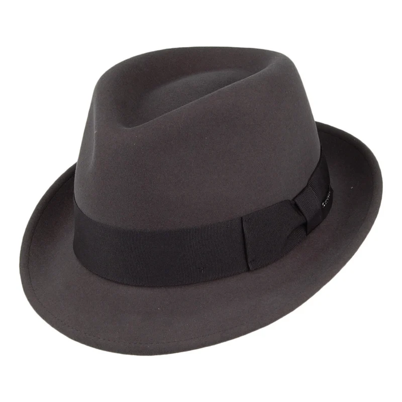 Stetson Player Trilby Hut aus Wolle & Kaschmir - Anthrazit