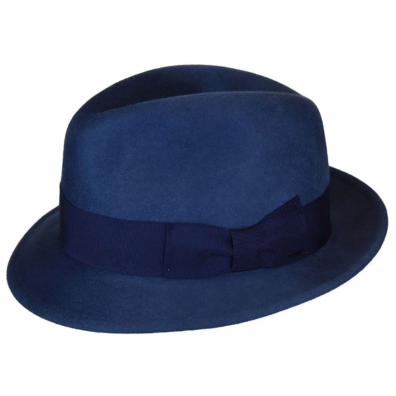 Bailey The Riff Trilby Hut aus Wollfilz - Blau