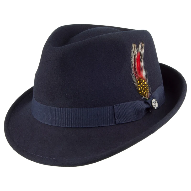 Jaxon & James Detroit Trilby Hut - Marineblau