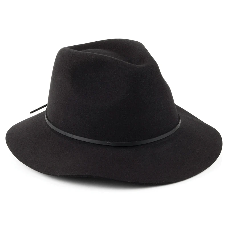 Brixton Wesley Fedora Hut - Schwarz