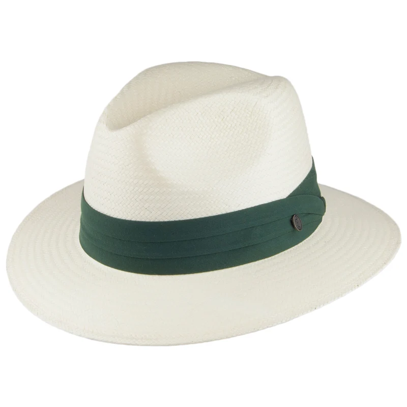 Jaxon & James Toyo Safari Fedora Hut - Mit Olivgrünem Hutband