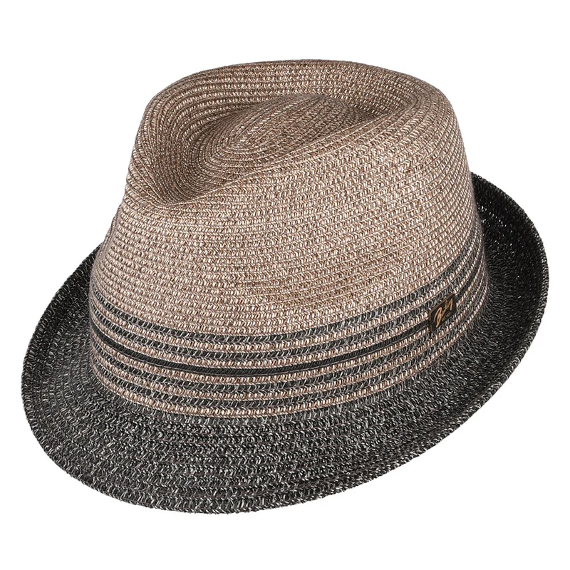 Bailey Hooper Trilby Hut aus Toyo Stroh - Anthrazit