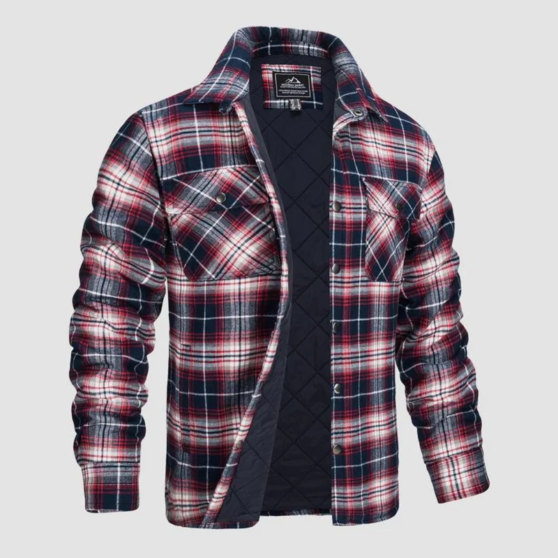Herren Holzfällerjacke kariert mit warmer Fütterung – Magnus