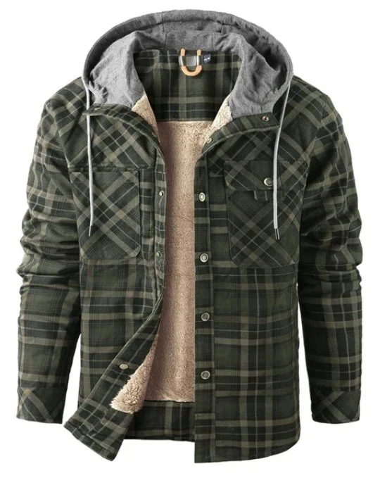 Herren Outdoorjacke kariert mit Isolierung & wasserabweisender Beschichtung – Ragnar