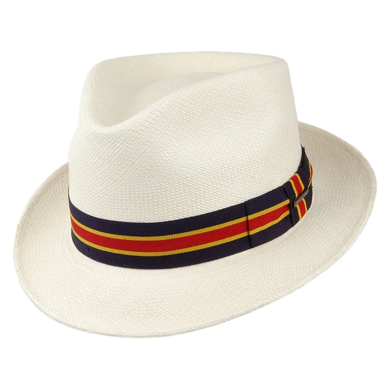 Stetson Player Panama Trilby Hut - Perlweiß